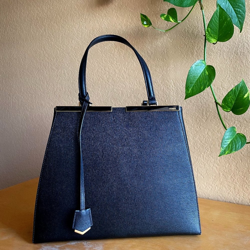 Fendi 3Jours Tote- Black Leather
